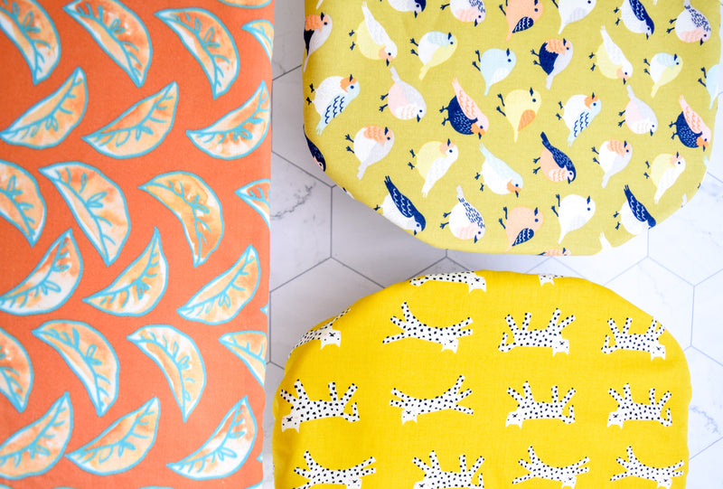 Reusable Casserole Dish Covers, featuring Dumplings, Little Birdies, and Yellow Cats