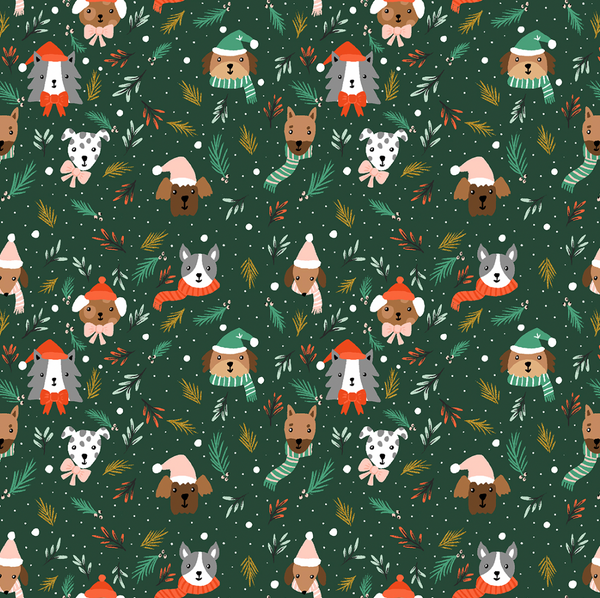 Reusable Dish Covers - Winter Puppies