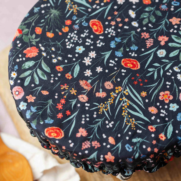 Reusable Dish Cover - Navy Floral #2