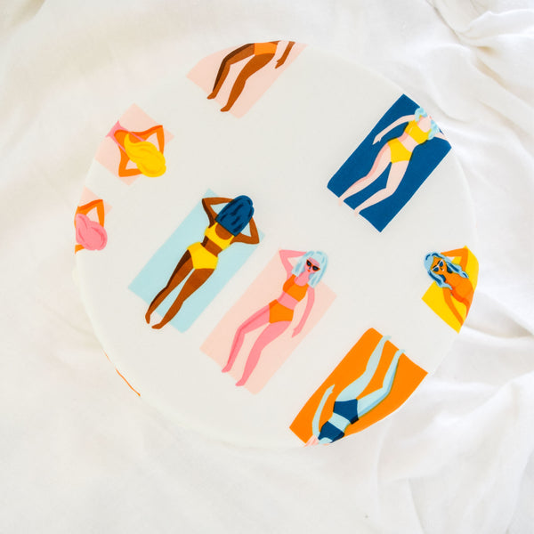 Reusable Dish Cover - Beach Day