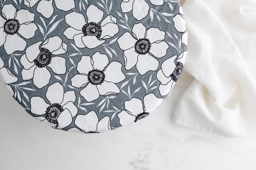 white anemone floral dish cover from Wild Clementine Co