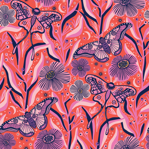 Reusable Dish Cover - Hibiscus Moths