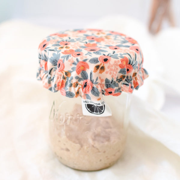 Mystery Print Sourdough Starter Jar Cover