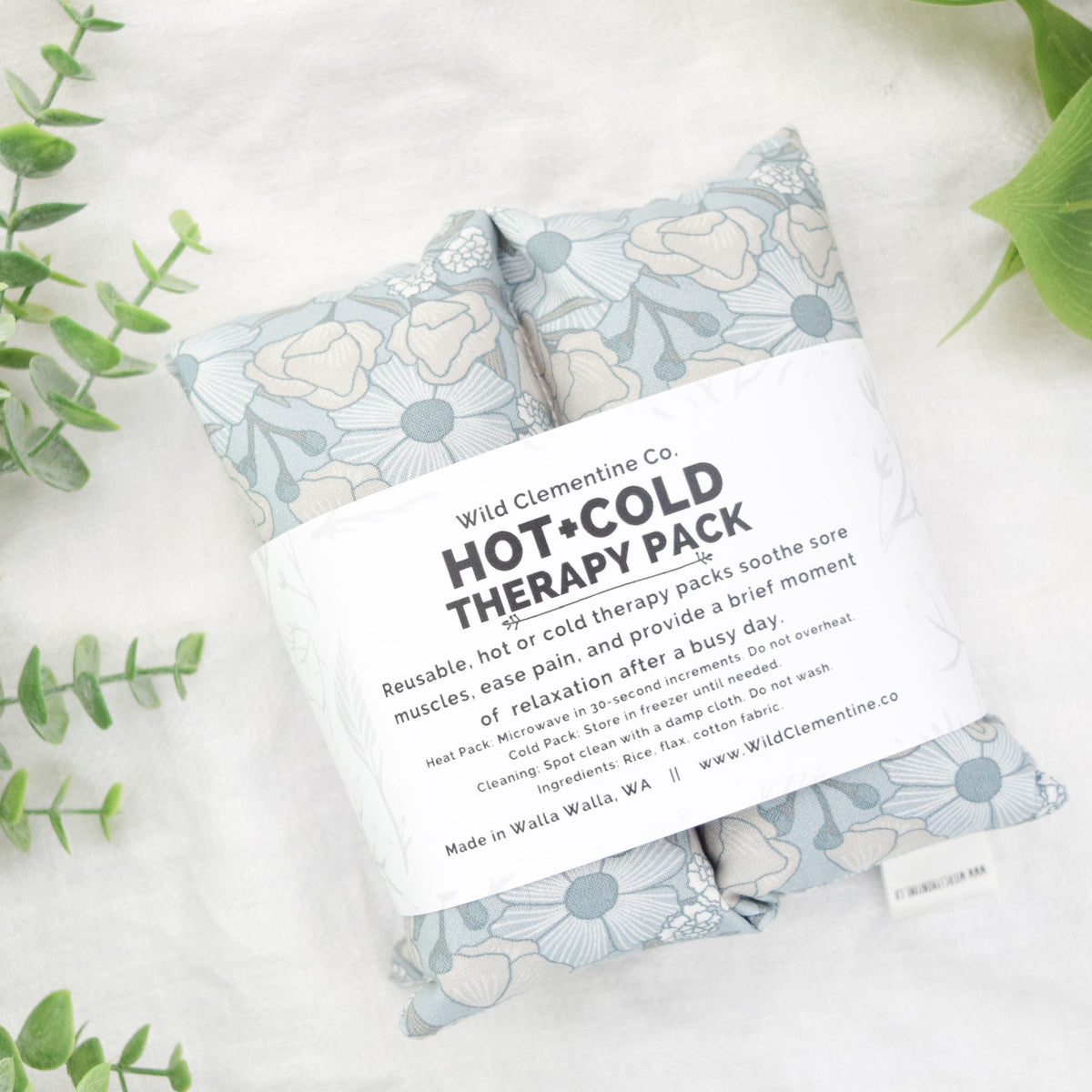 Hot + Cold Therapy Pack - Blue Floral