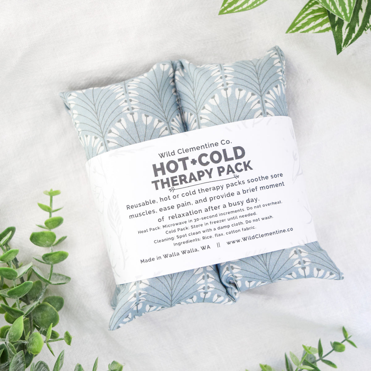 Hot + Cold Therapy Pack - Art Deco Blue