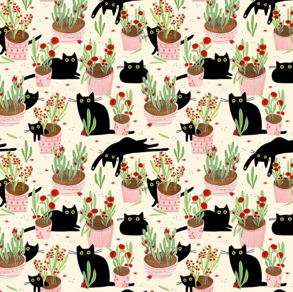 Reusable Dish Cover - Garden Cats