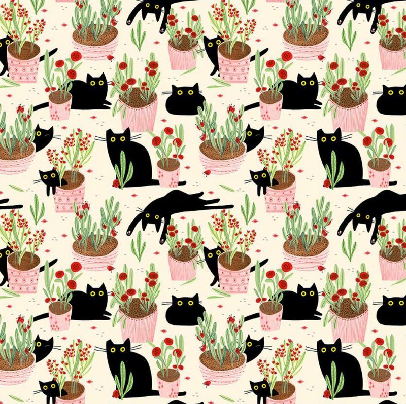 Reusable Dish Cover - Garden Cats