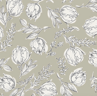 Reusable Dish Cover - Cream Peonies