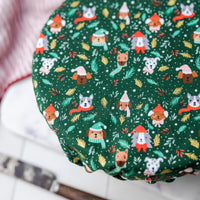 Reusable Dish Covers - Winter Puppies