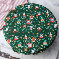 Reusable Dish Covers - Winter Puppies