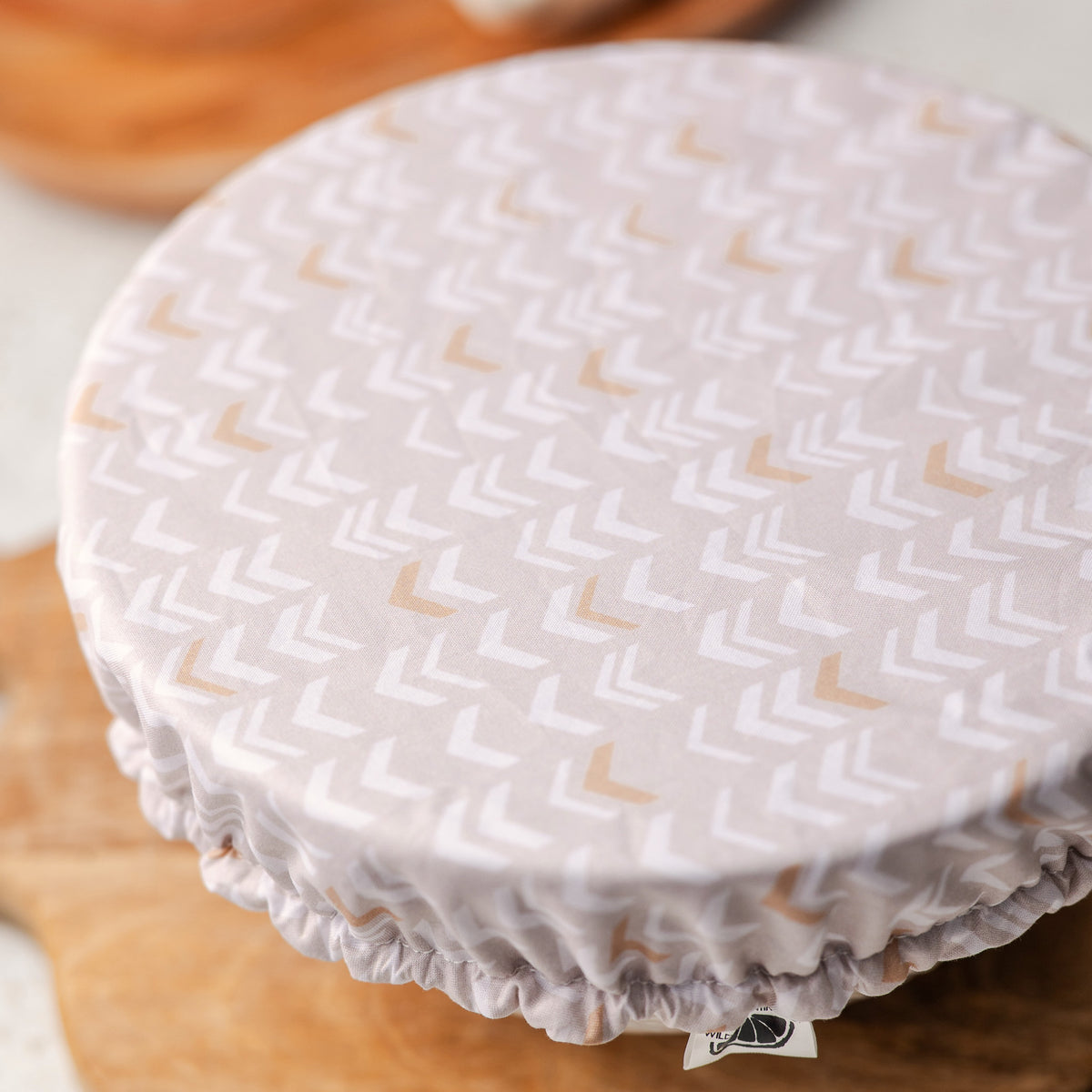 Reusable Dish Covers - Oatmeal Herringbone