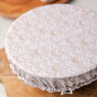 Reusable Dish Covers - Oatmeal Herringbone