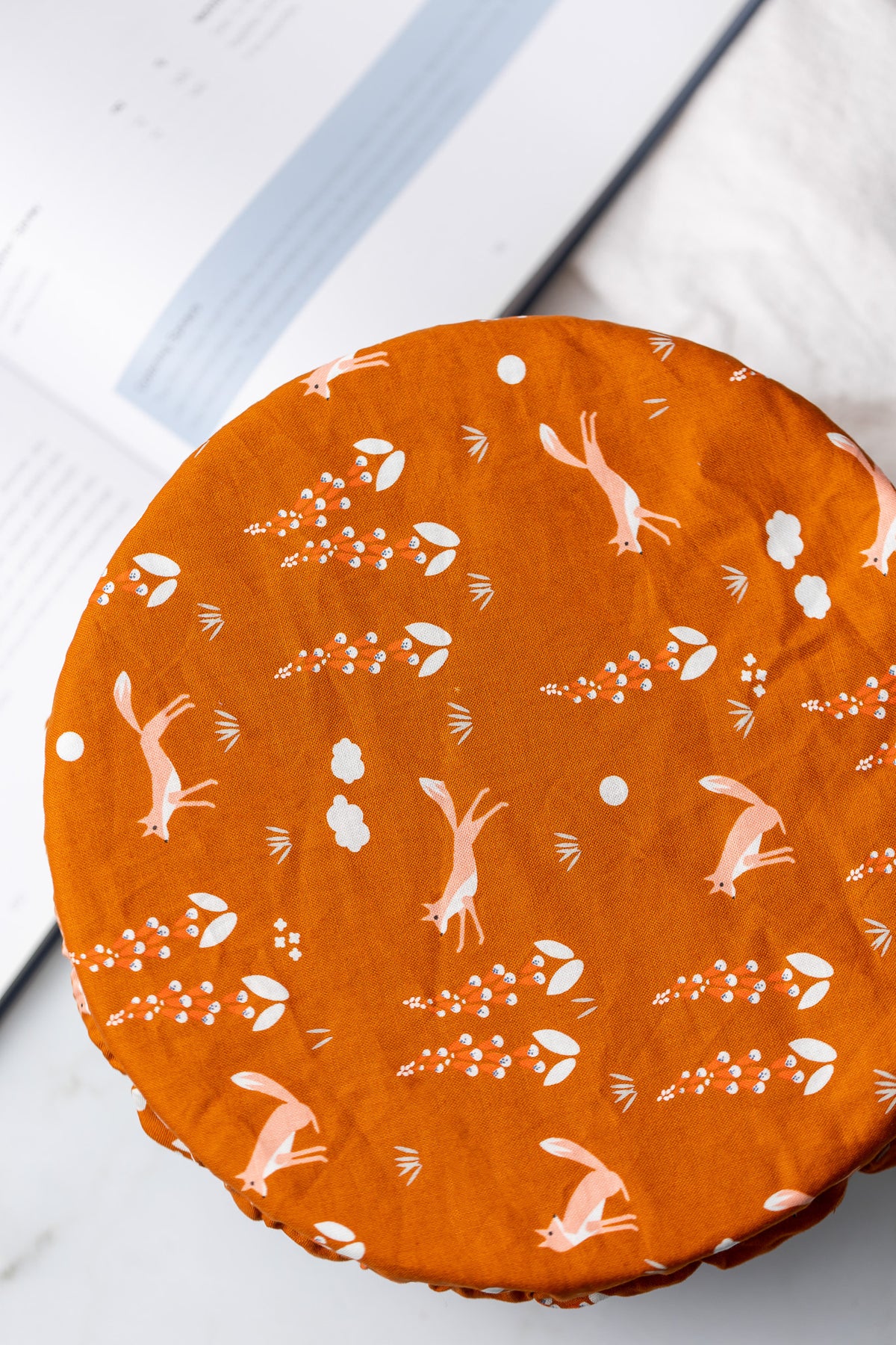 Reusable Dish Cover - Autumn Foxes