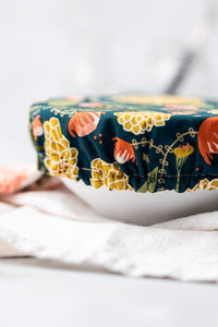Reusable Dish Cover - Mustard Zinnia