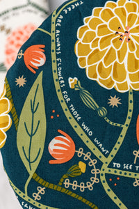 Reusable Dish Cover - Mustard Zinnia