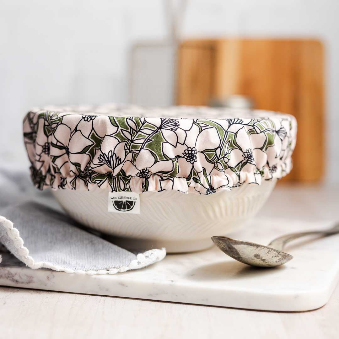 Reusable Dish Cover - Emerald Floral