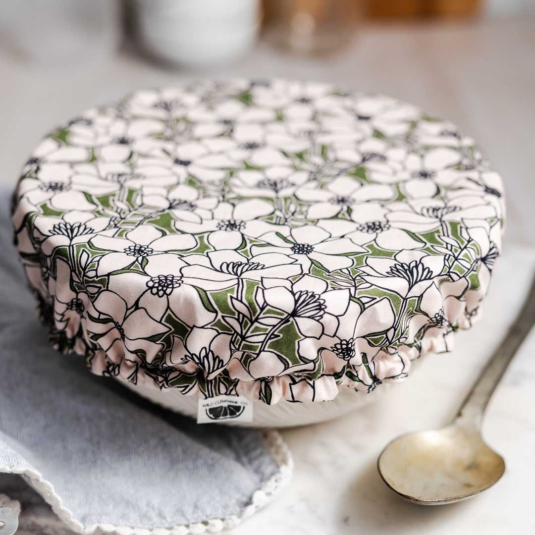 Reusable Dish Cover - Emerald Floral