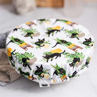 Reusable Dish Cover - Garden Cats #2