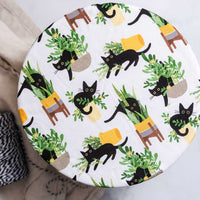 Reusable Dish Cover - Garden Cats #2