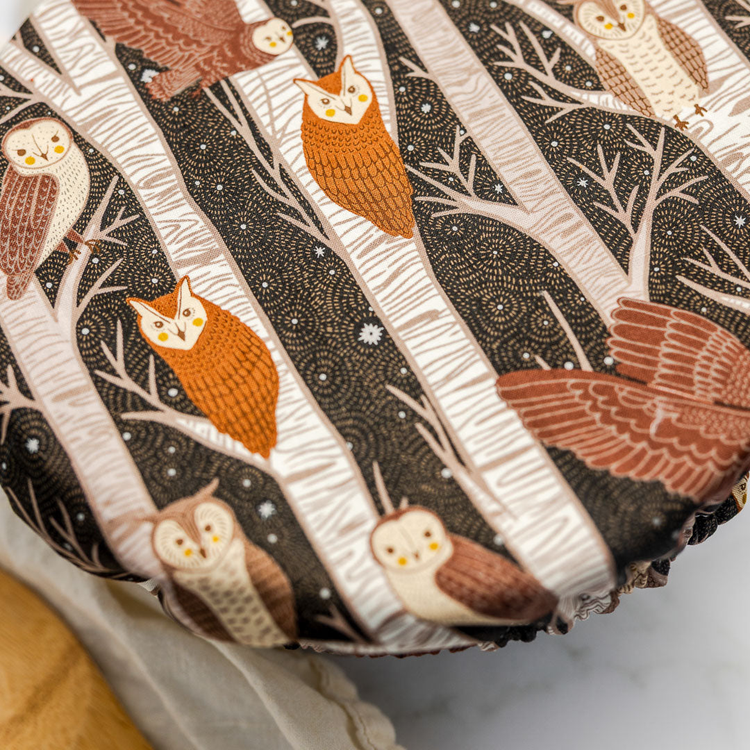 Reusable Dish Cover - Midnight Owls