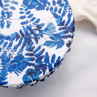 Reusable Dish Cover - Indigo Foliage