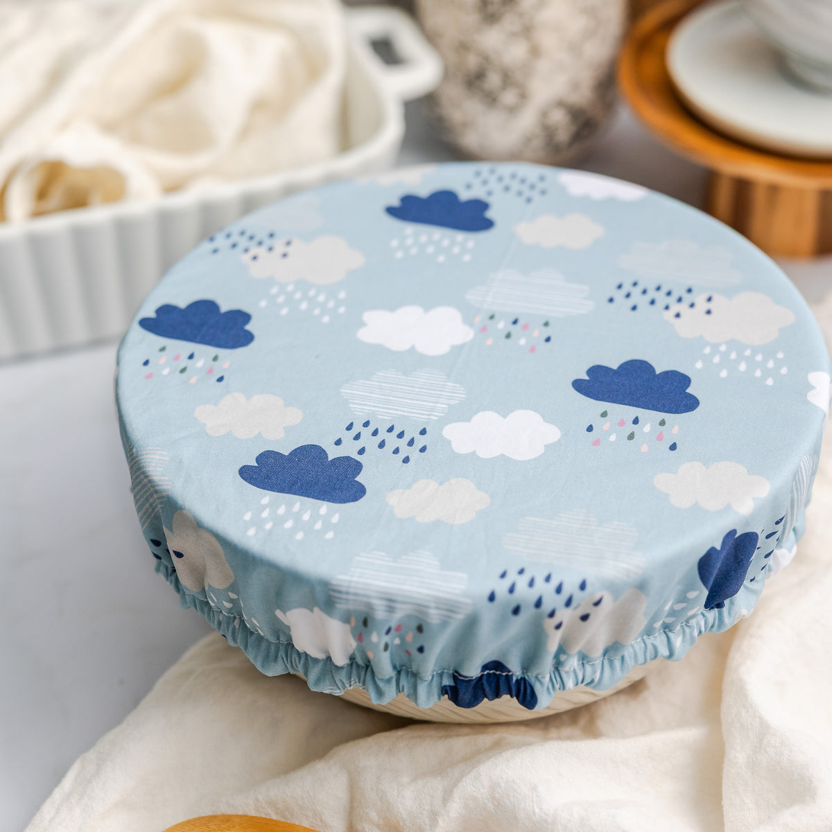 Reusable Dish Cover - Clouds