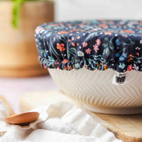 Reusable Dish Cover - Navy Floral #2