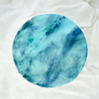 Reusable Dish Cover - Teal Blue Tie Dye