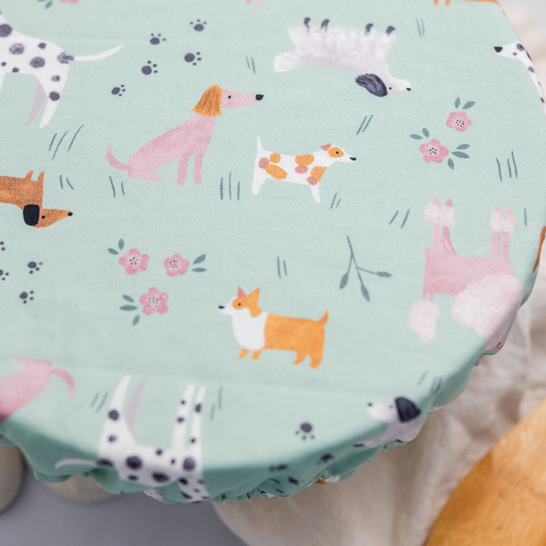 Reusable Dish Cover - Mint Doggos