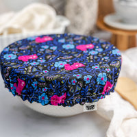 Reusable Dish Cover - Cheshire Cat Black