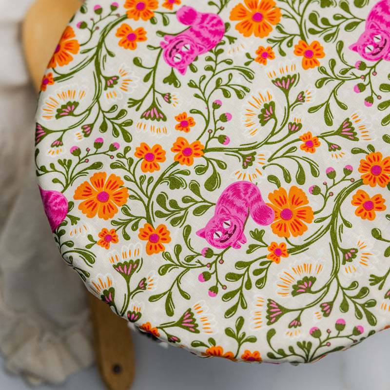 Reusable Dish Cover - Cheshire Cat Cream