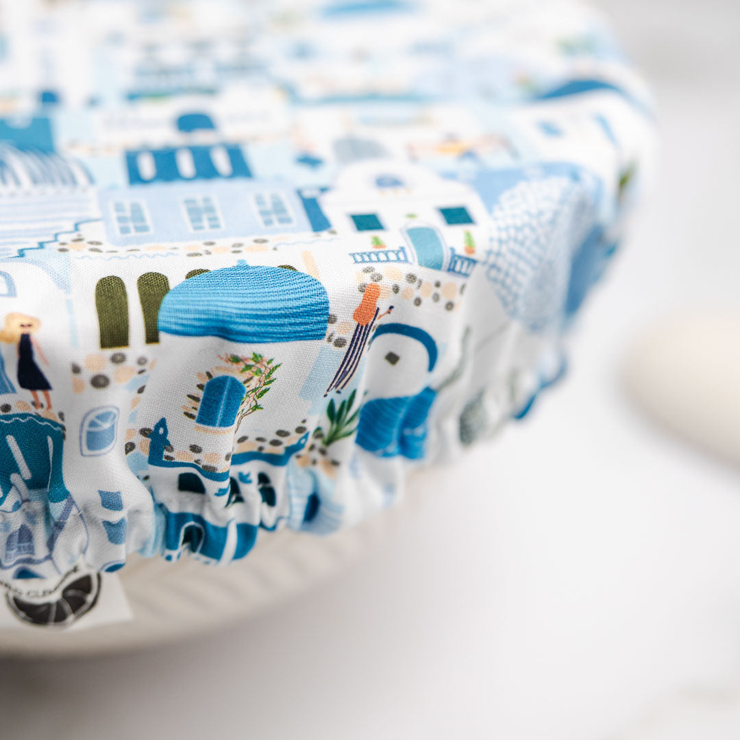 Reusable Dish Cover - Santorini