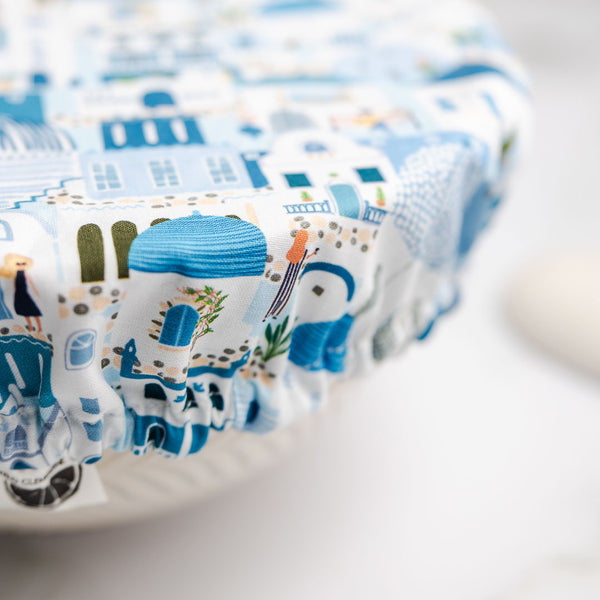 Reusable Dish Cover - Santorini