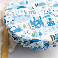 Reusable Dish Cover - Santorini