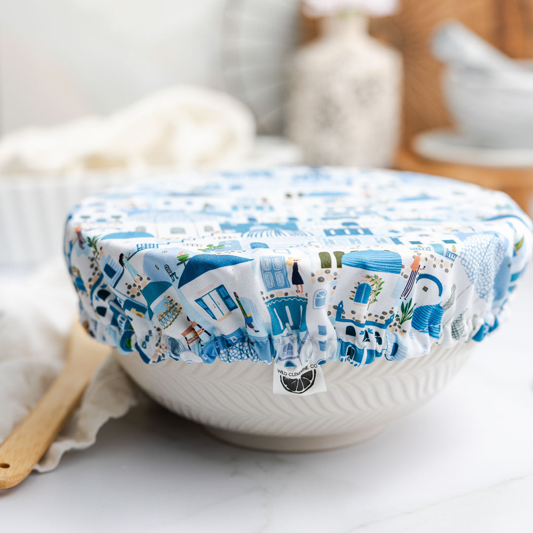 Reusable Dish Cover - Santorini