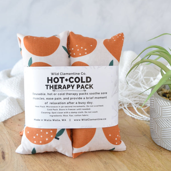 Citrus heating pad flaxseed