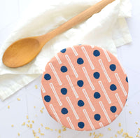 Reusable Dish Covers - Mod Pink