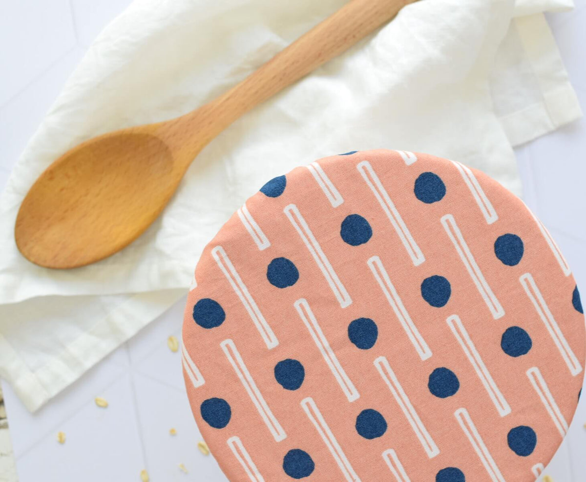 Reusable Dish Covers - Mod Pink