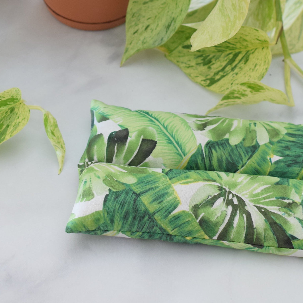 Hot + Cold Therapy Pack - Green Monstera Foliage