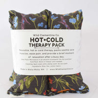 Hot + Cold Therapy Pack - Charcoal Grey Floral