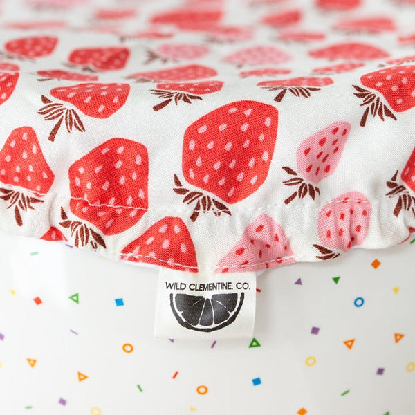 Strawberry reusable dish cover