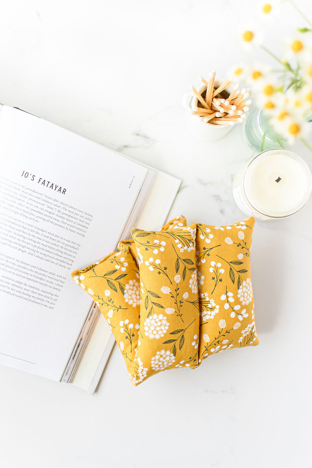Hot + Cold Therapy Pack - Gold Floral – Wild Clementine Co.