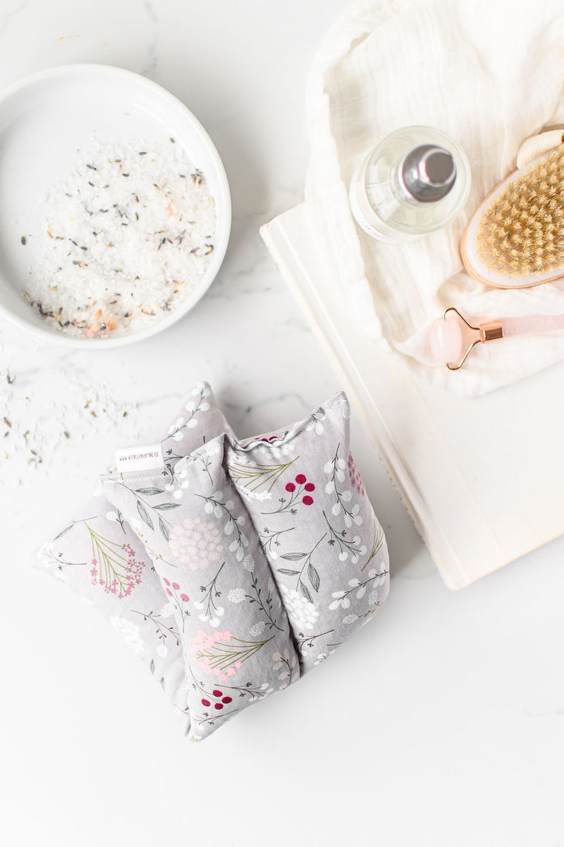 Hot + Cold Therapy Pack - Grey Floral