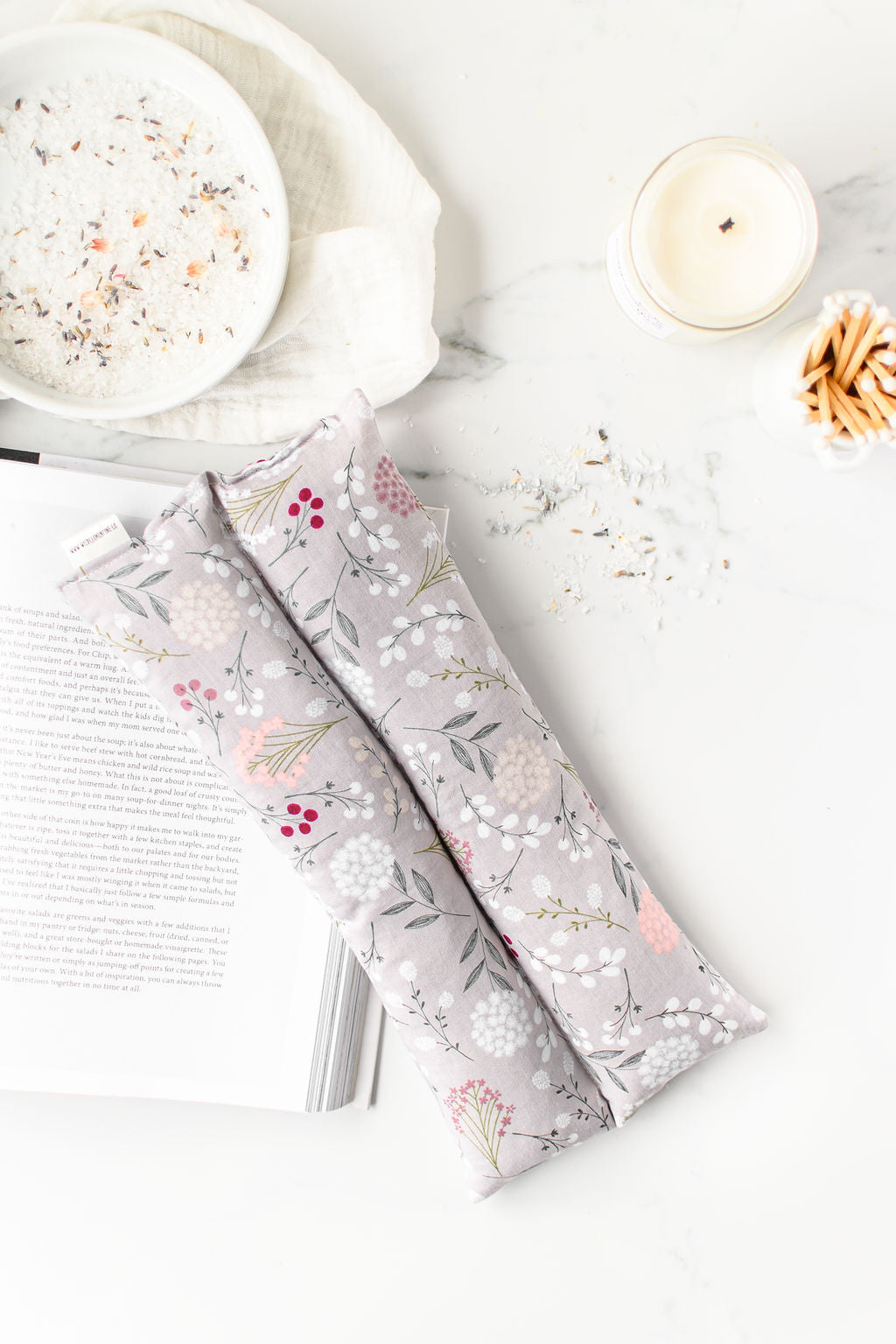 Hot + Cold Therapy Pack - Grey Floral