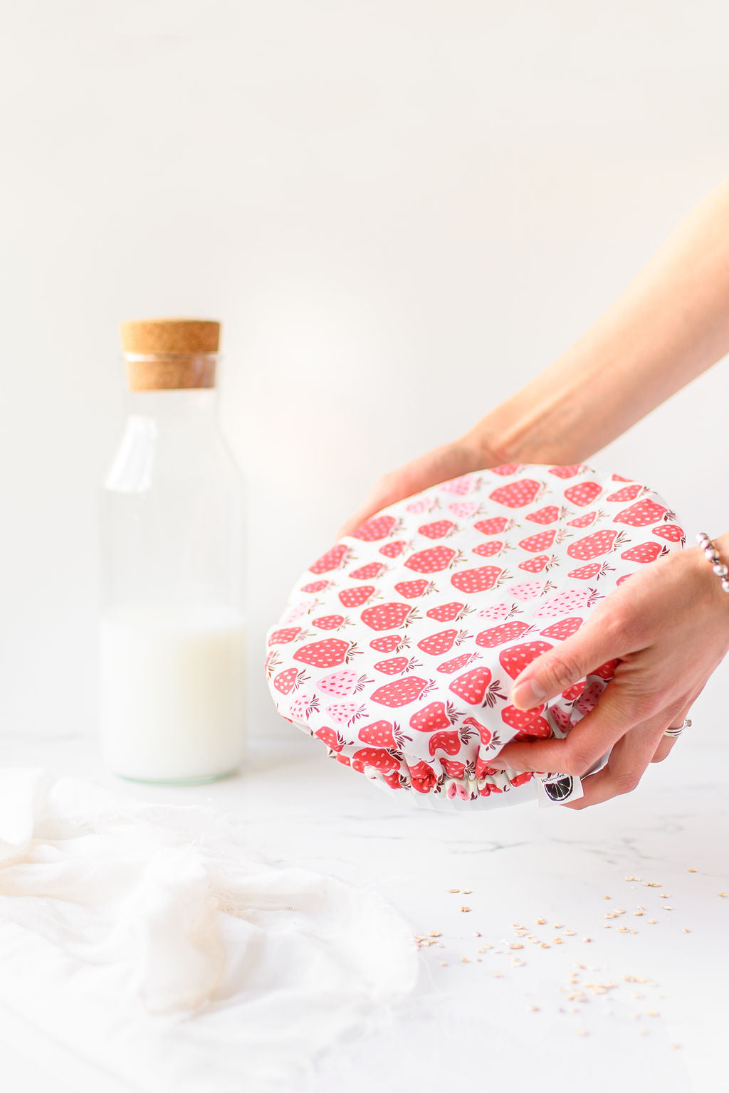 Reusable Dish Covers - Strawberries